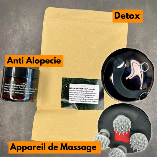 Detox & anti-Alopeci & Appareil de Massage
