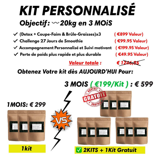 Kit Perte de Poids ( 15% Réduction Ambassadeurs )